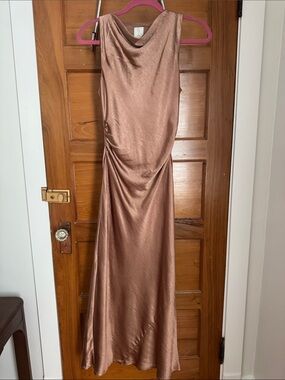 Jolie Copper Satin Wedding Dress
